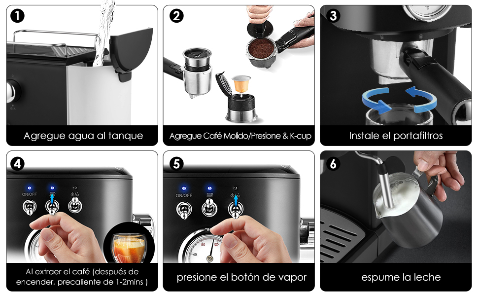 Máquina de Espresso y Capuchino