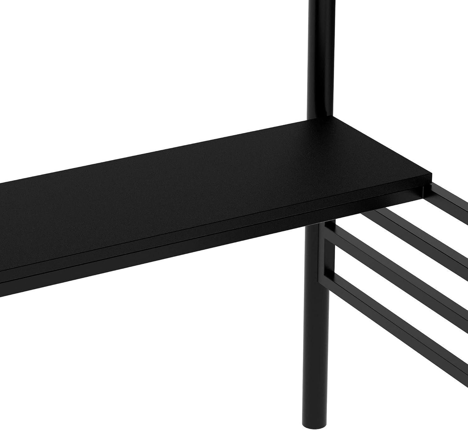 Twin Loft Bed with Desk and Storage Stairs, Heavy Duty Loft Bed with Atairs and Full-Length Guardrail