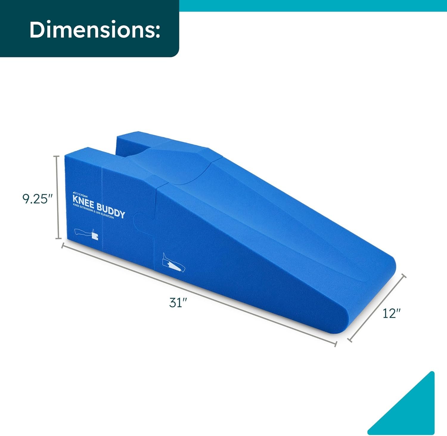 BoneFoam Knee Buddy Extender and Elevation Pillow
