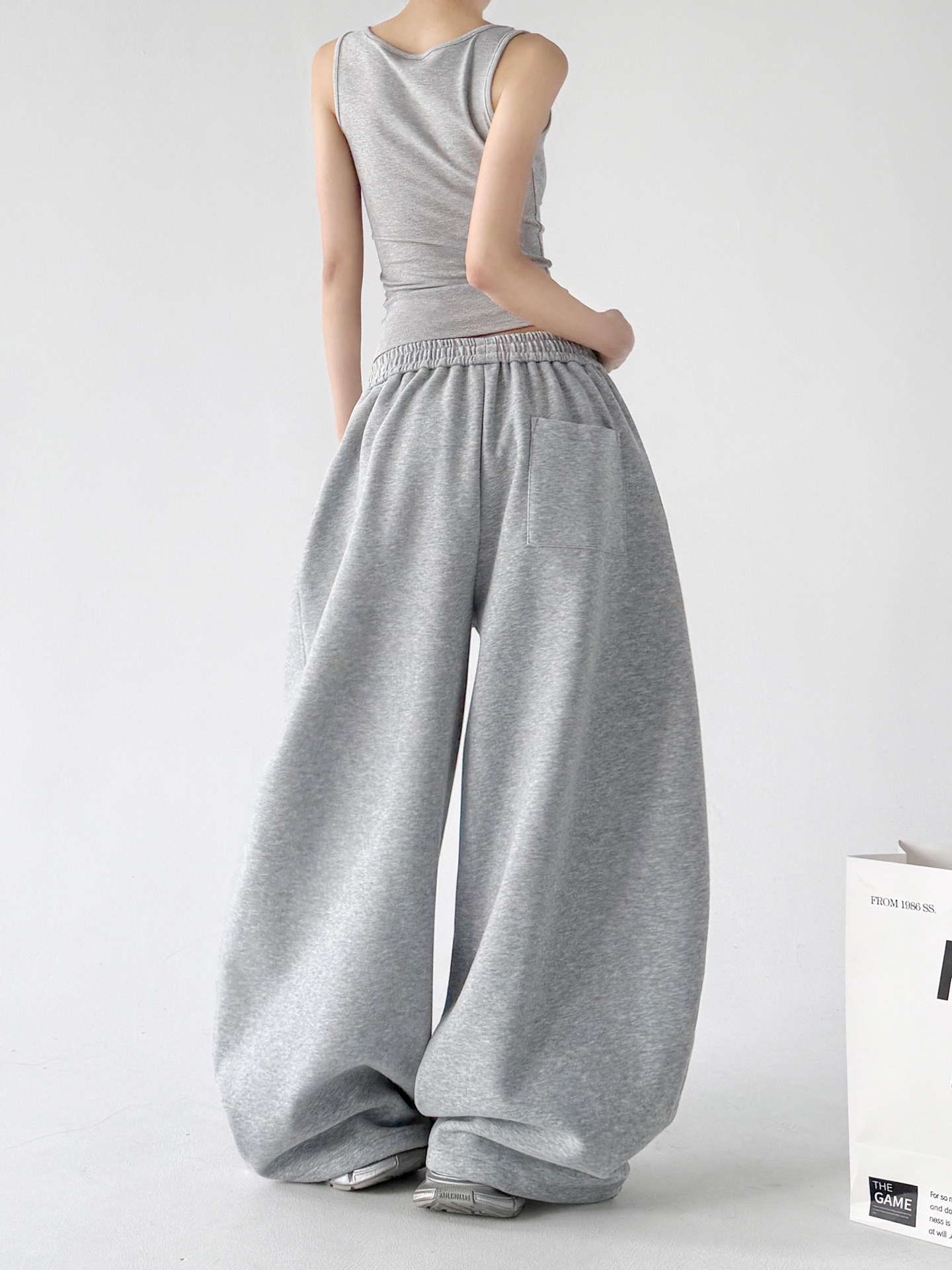 Hip Hop Graphic Loose High Waist Wide Leg Sweatpants