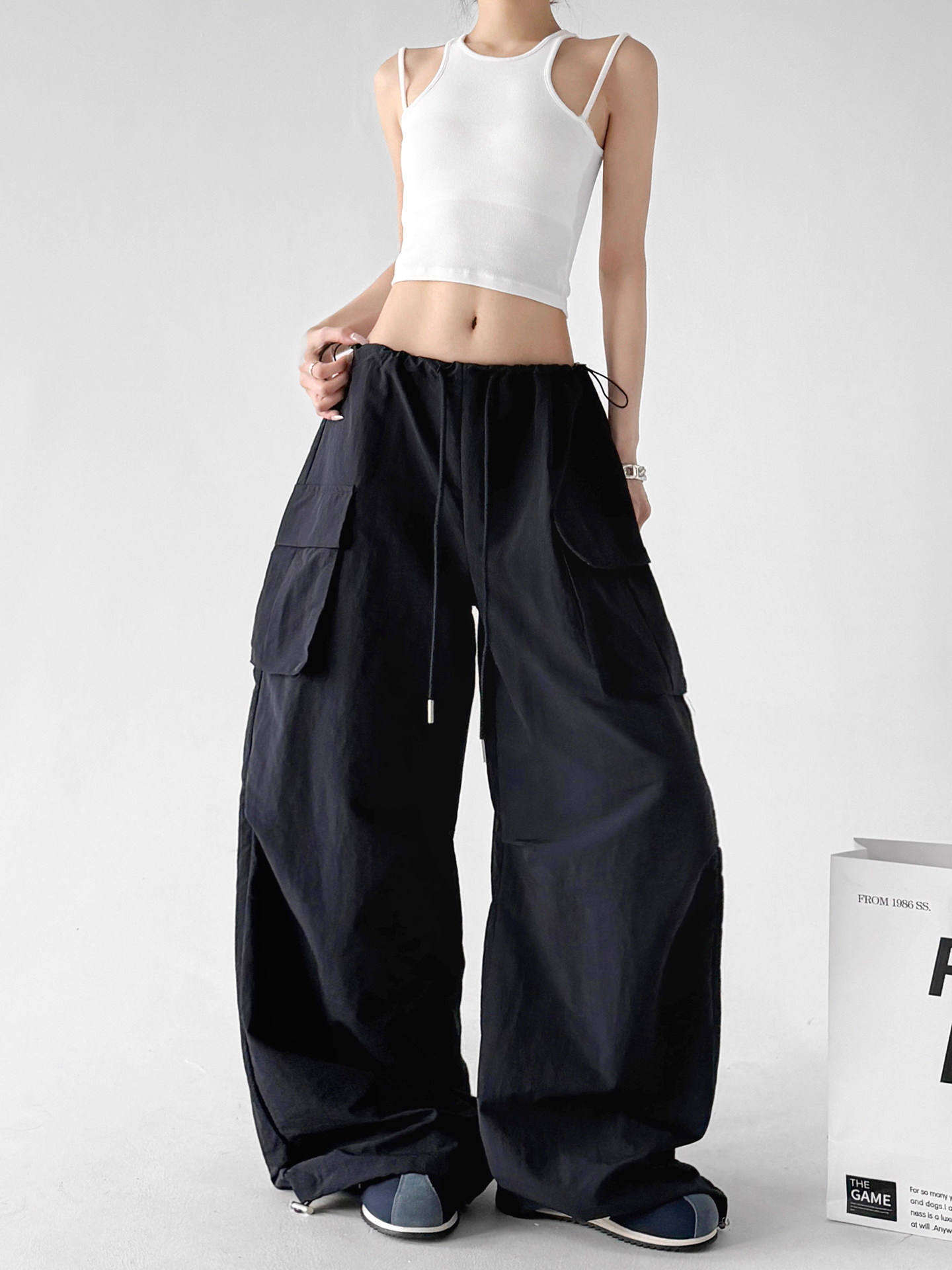 2026 Summer Cargo Wide Leg Pants