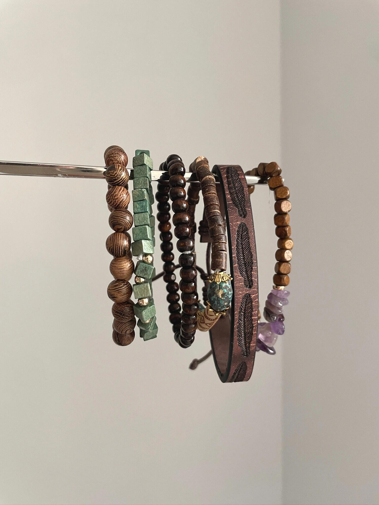Vintage Bohemian Amethyst Turquoise Bracelet Collection