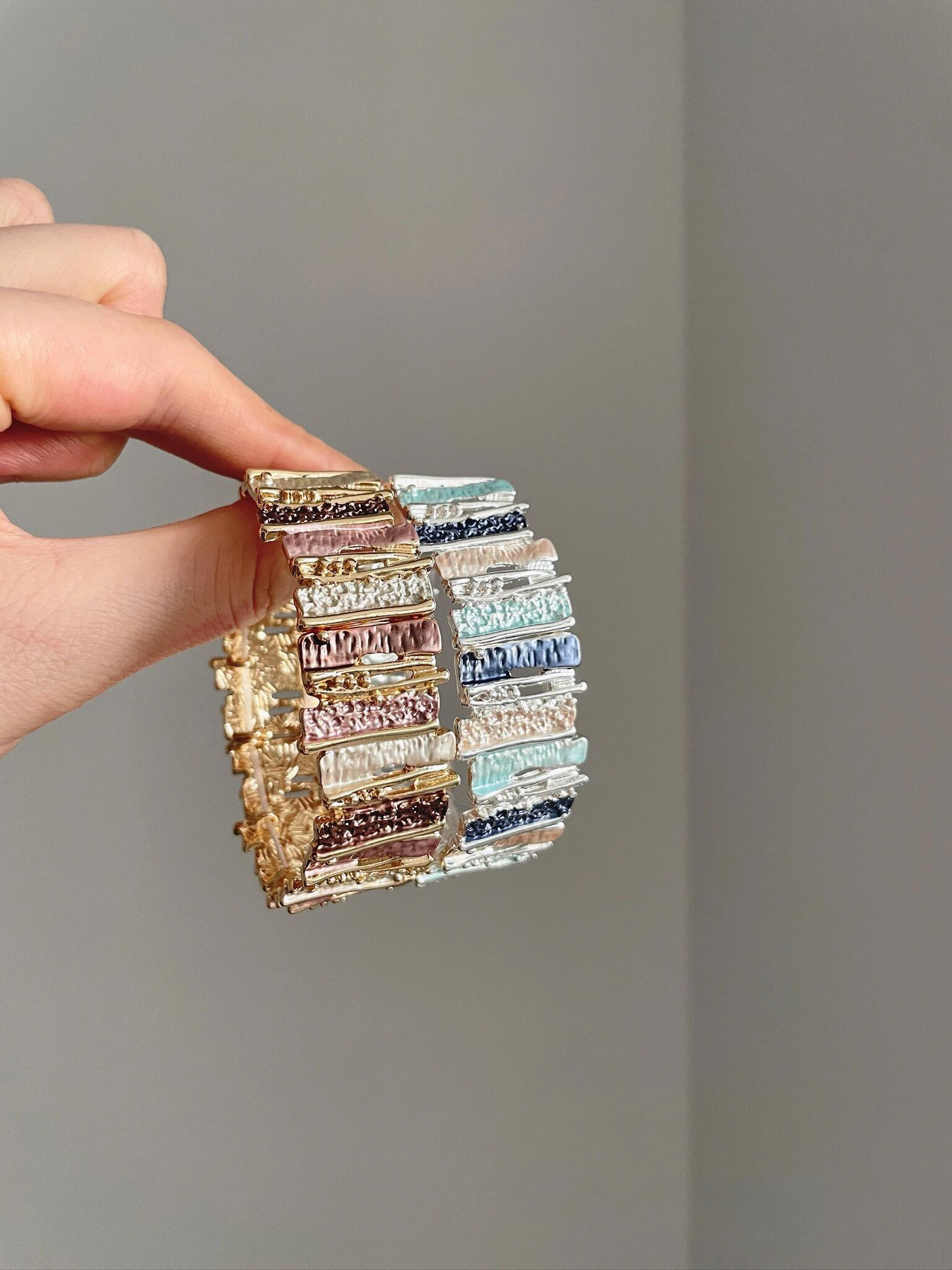 Vintage Irregular Drip Oil Folds Bangle Collection