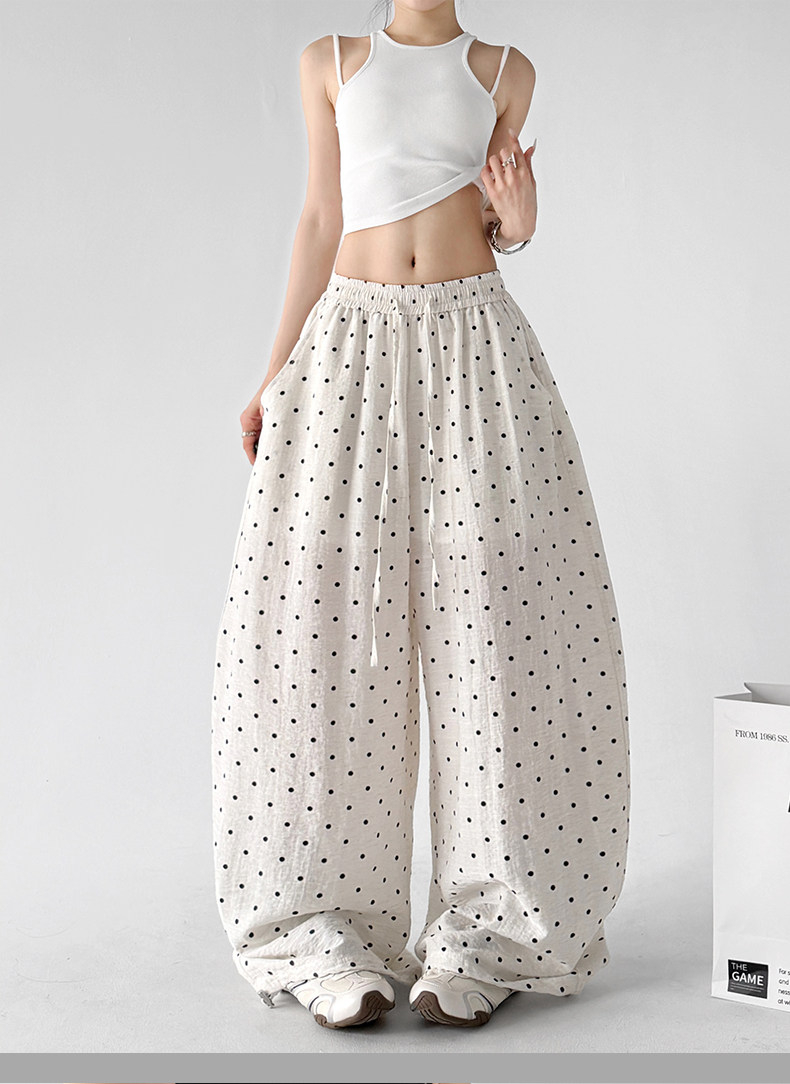 Summer White Loose Wide Leg Pants