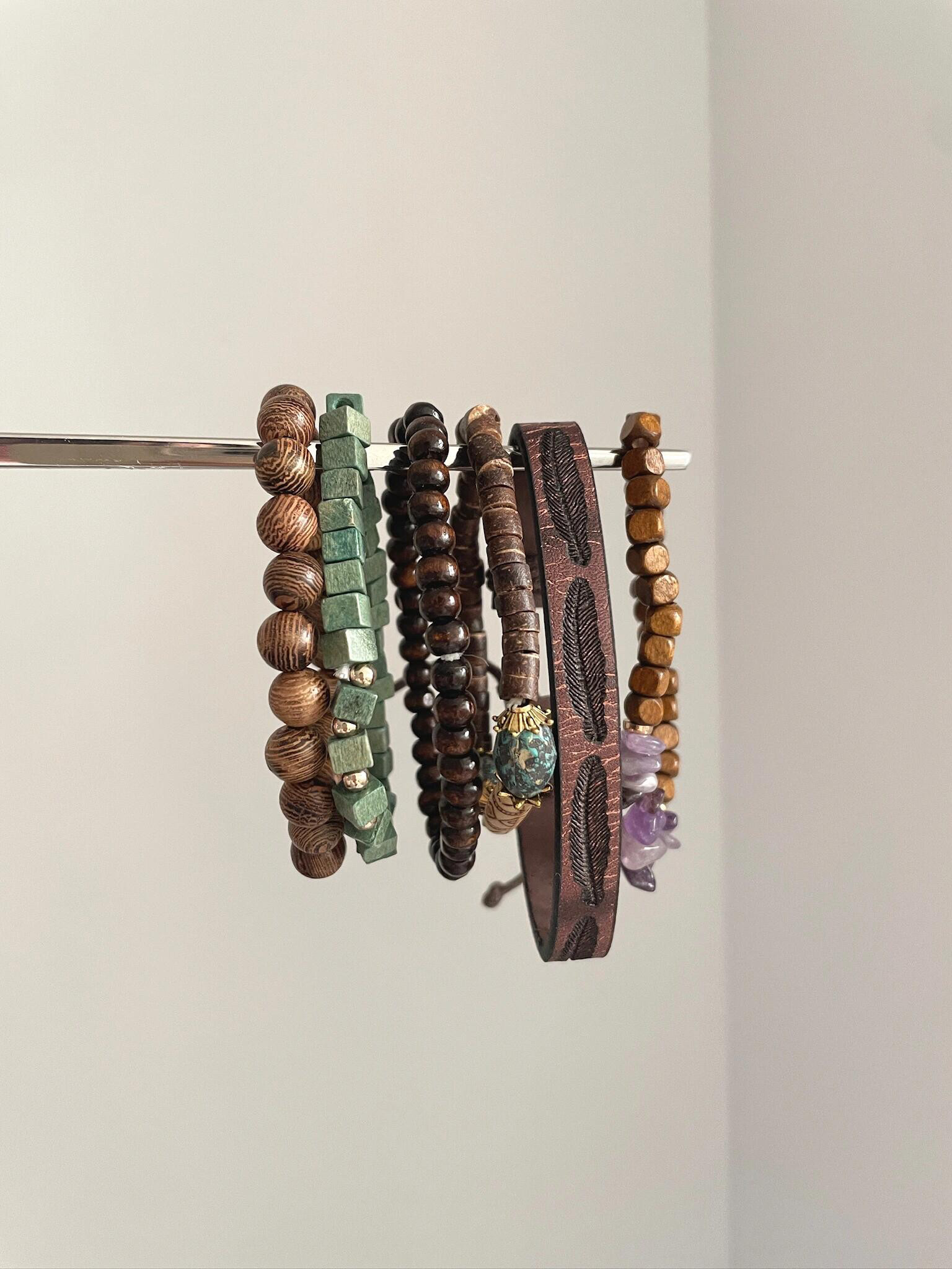 Vintage Bohemian Amethyst Turquoise Bracelet Collection