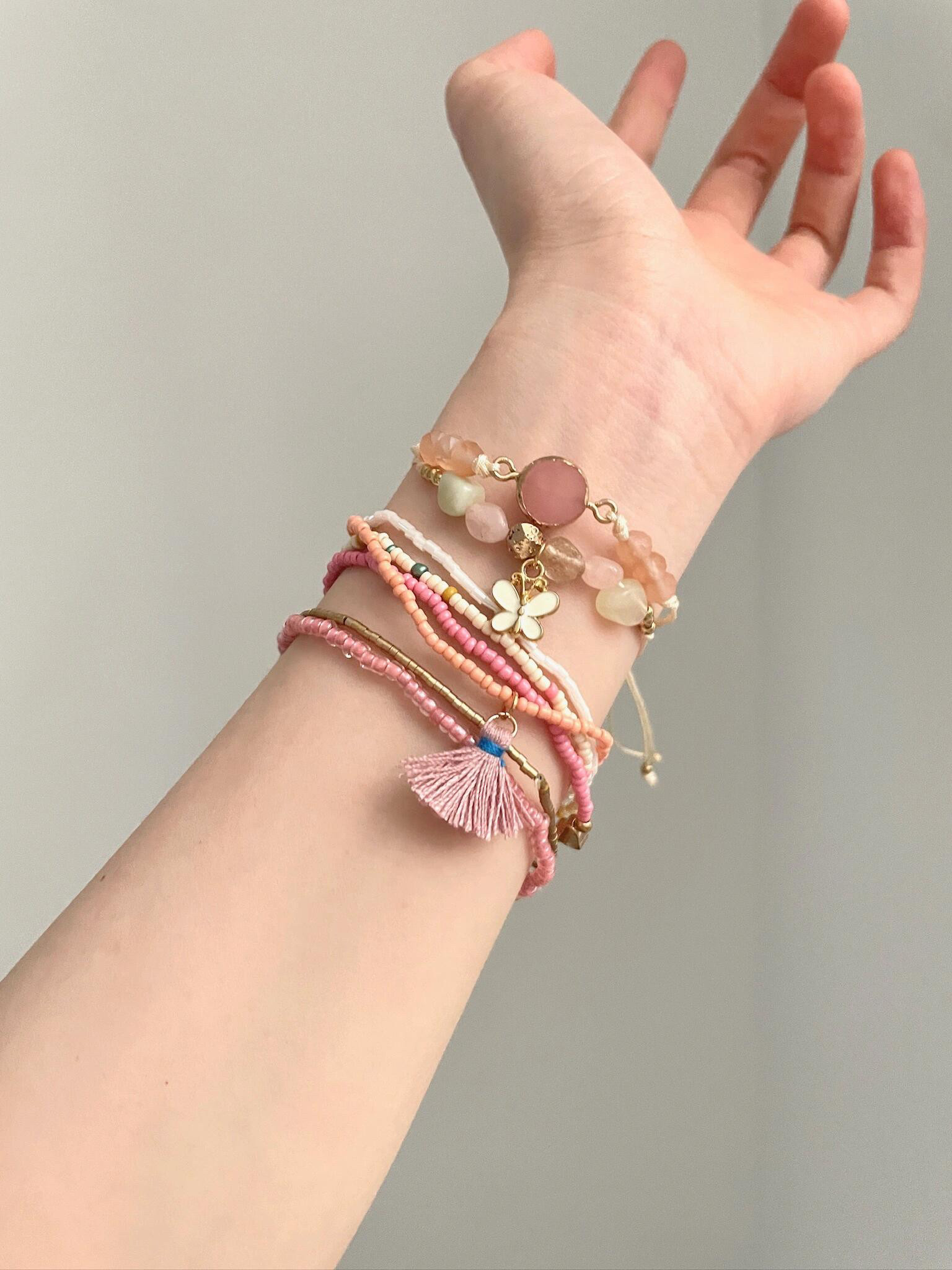 Vintage Bohemian Girl Butterfly Love Element Bracelet Collection