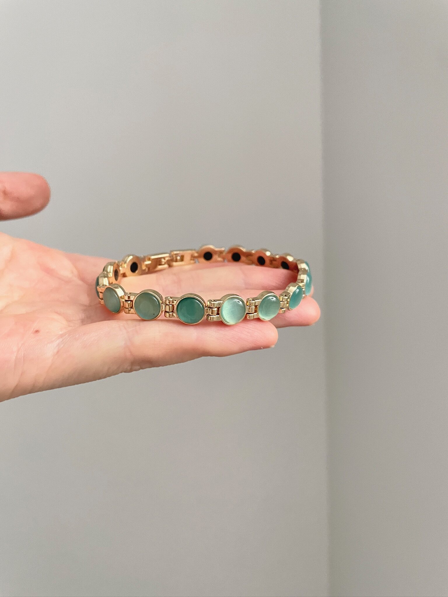 Vintage Volcanic Ruby Crystal Bracelet