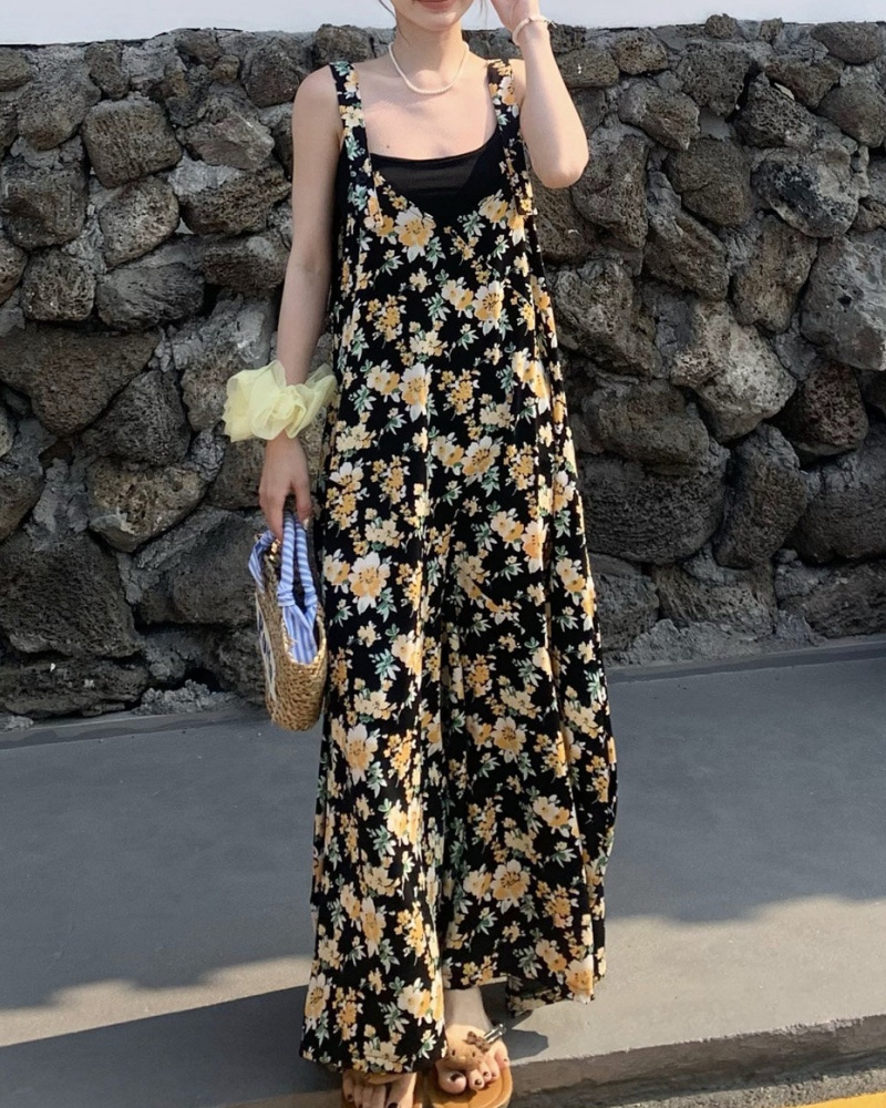 Fresh Daisy V-neck Cami Wide Leg Jumpsuit
