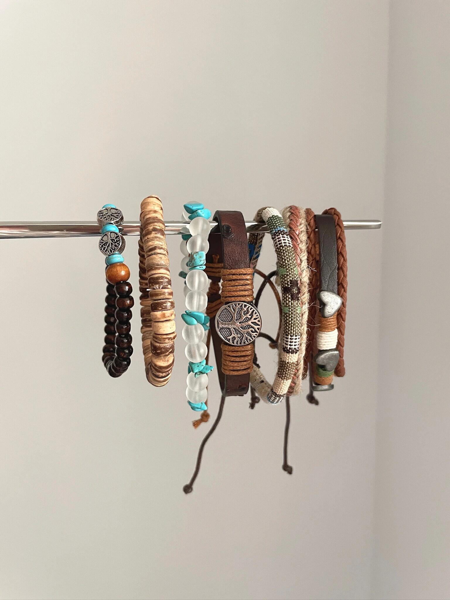 Vintage Bohemian Coconut Shell Tree Of Life Bracelet Collection