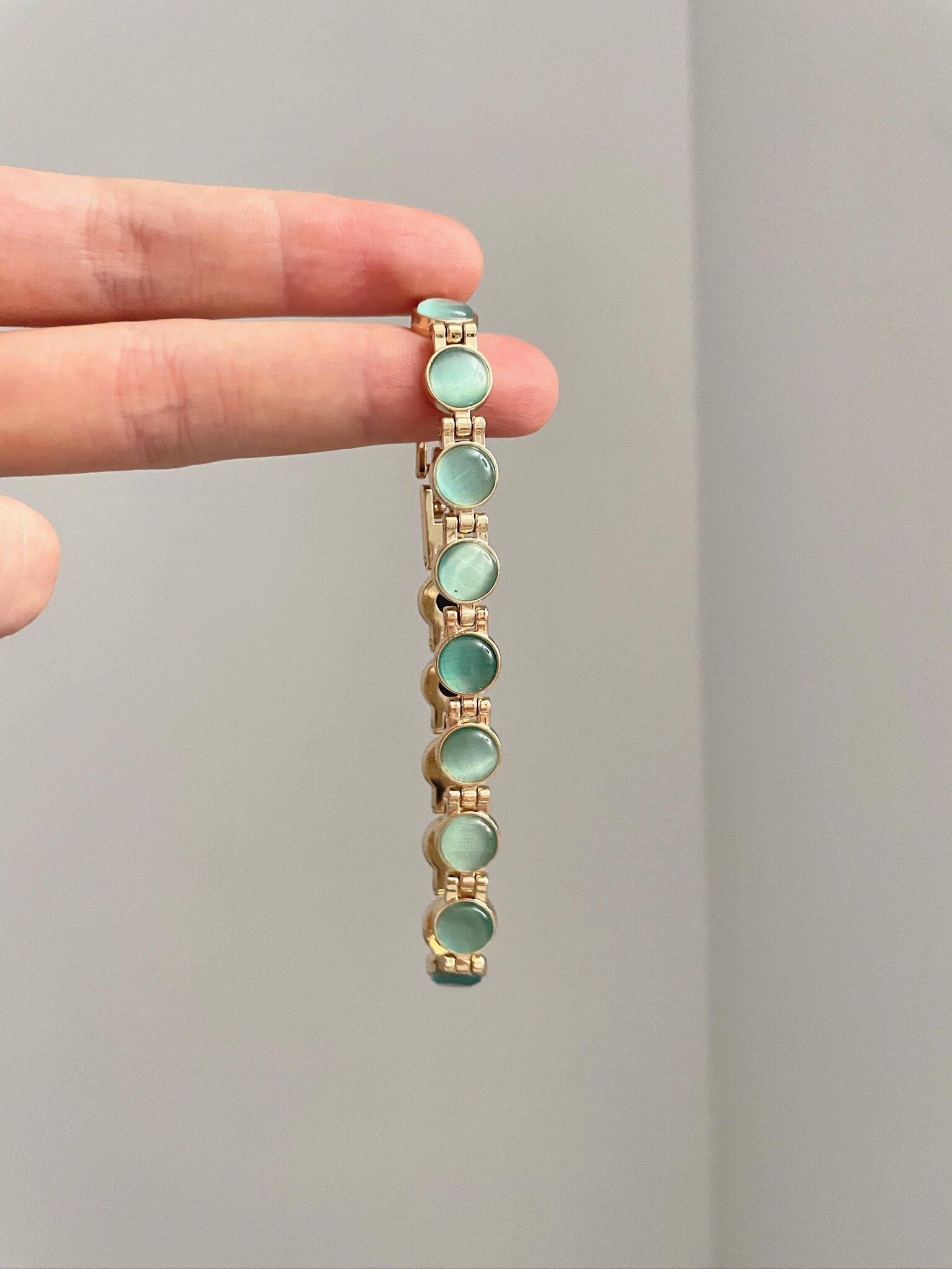 Vintage Volcanic Ruby Crystal Bracelet