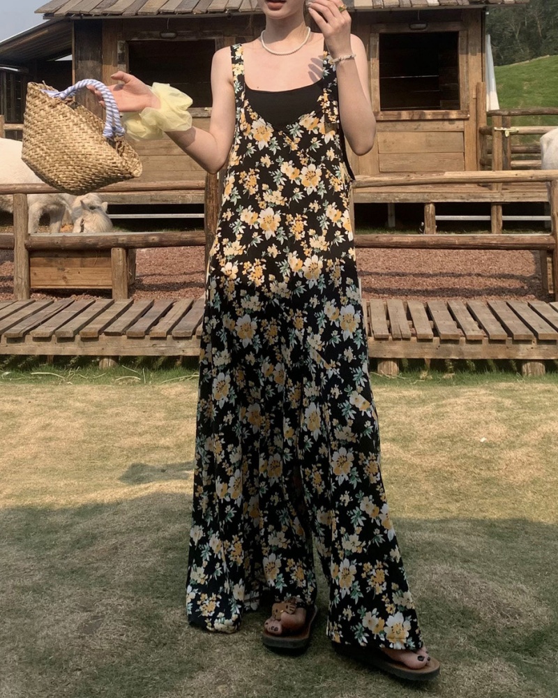 Fresh Daisy V-neck Cami Wide Leg Jumpsuit
