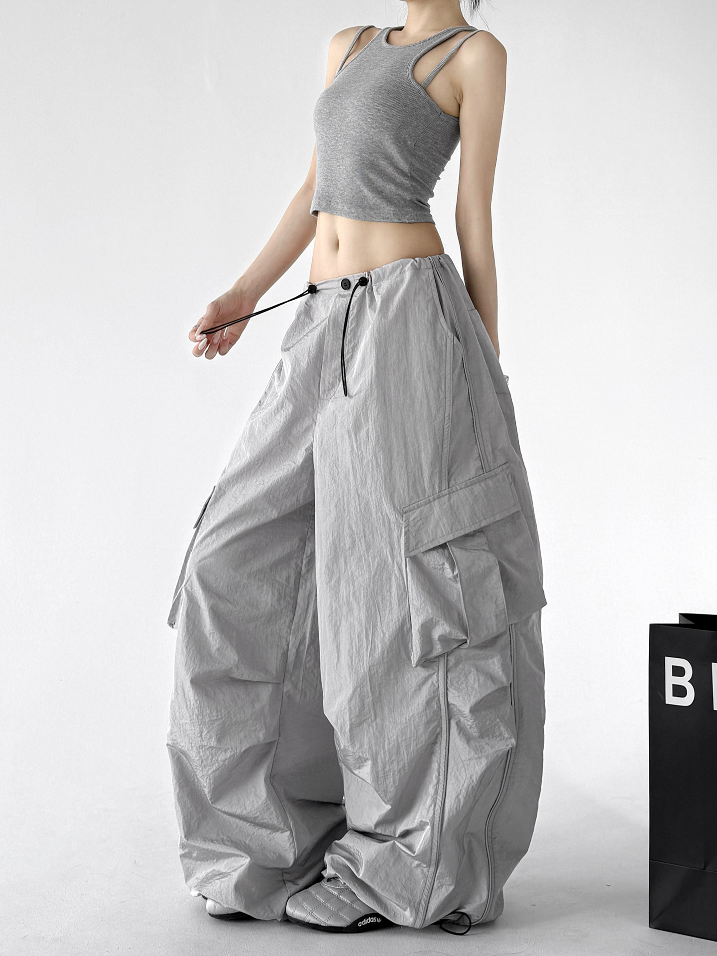 American Quick-Dry Cargo Hiking Wide Leg Casual Pants