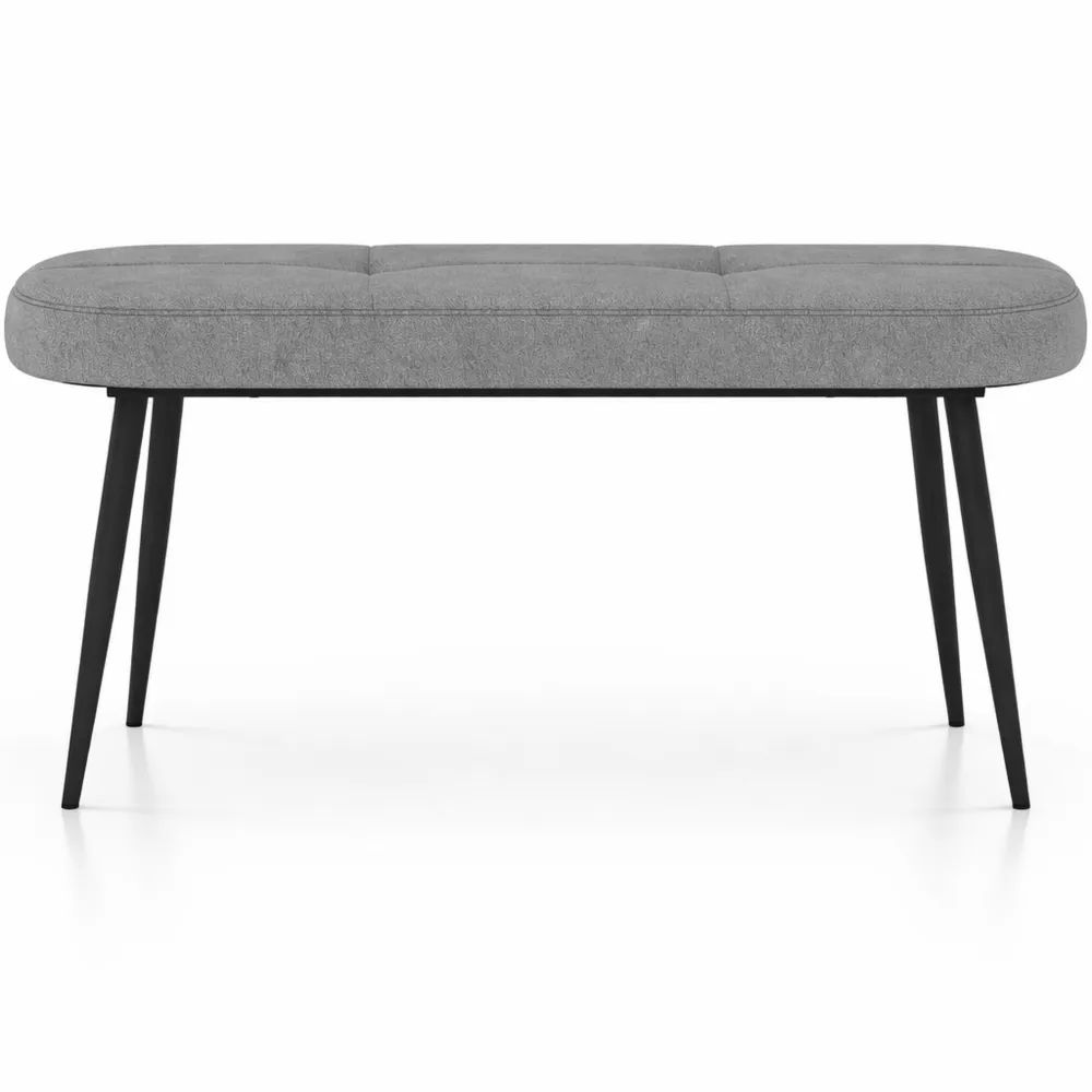 Panca scarpiera multifunzione con cuscino imbottito e gambe metalliche, capacità 300 kg