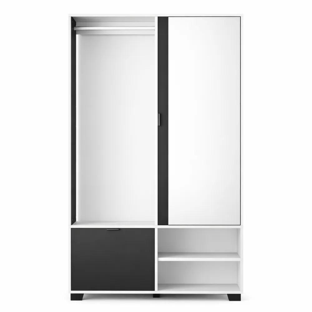 Guardaroba da Ingresso con Specchio e Scarpiera