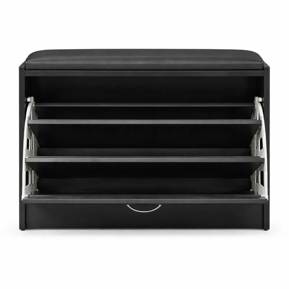 Scarpiera Salvaspazio con Panca e Cuscino per Ingresso