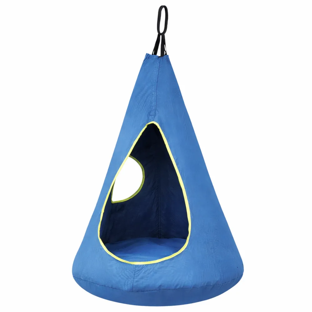 Sedia a dondolo sospesa regolabile per interni ed esterni, sedile con supporto fino a 150 kg