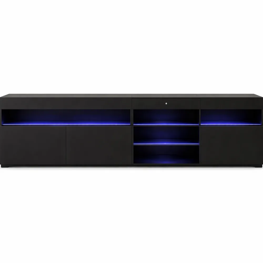 Mobile TV Moderno con Illuminazione LED Variabile per Soggiorno