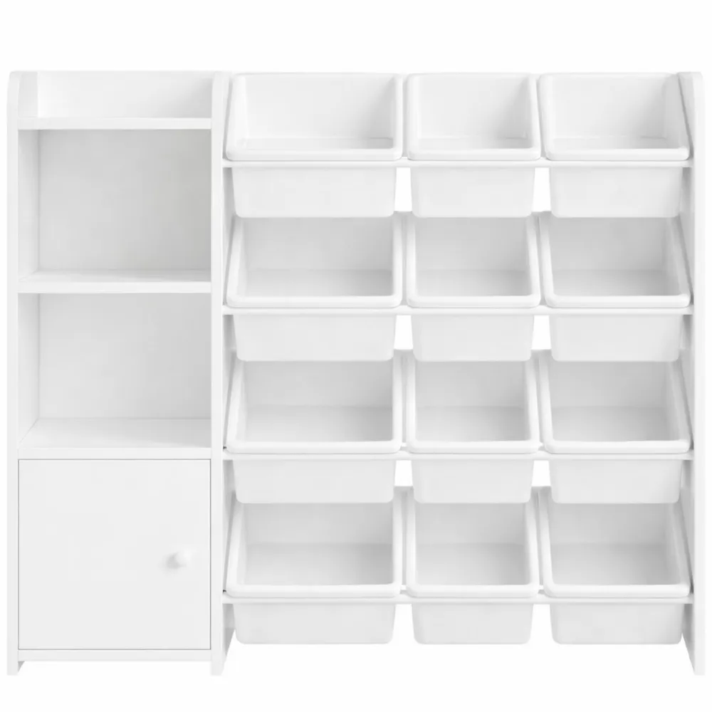 Organizer Giocattoli con 12 Contenitori per Cameretta, Mobile Porta Giochi