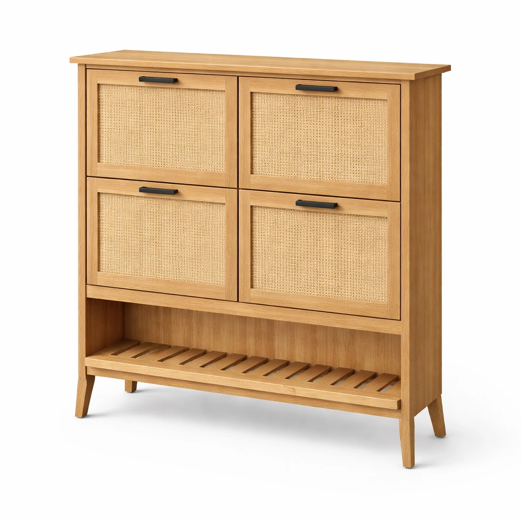 Kommode Holz mit vier Tueren-srivora