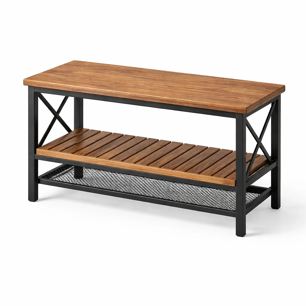 Sitzbank Holz mit Ablage-srivora