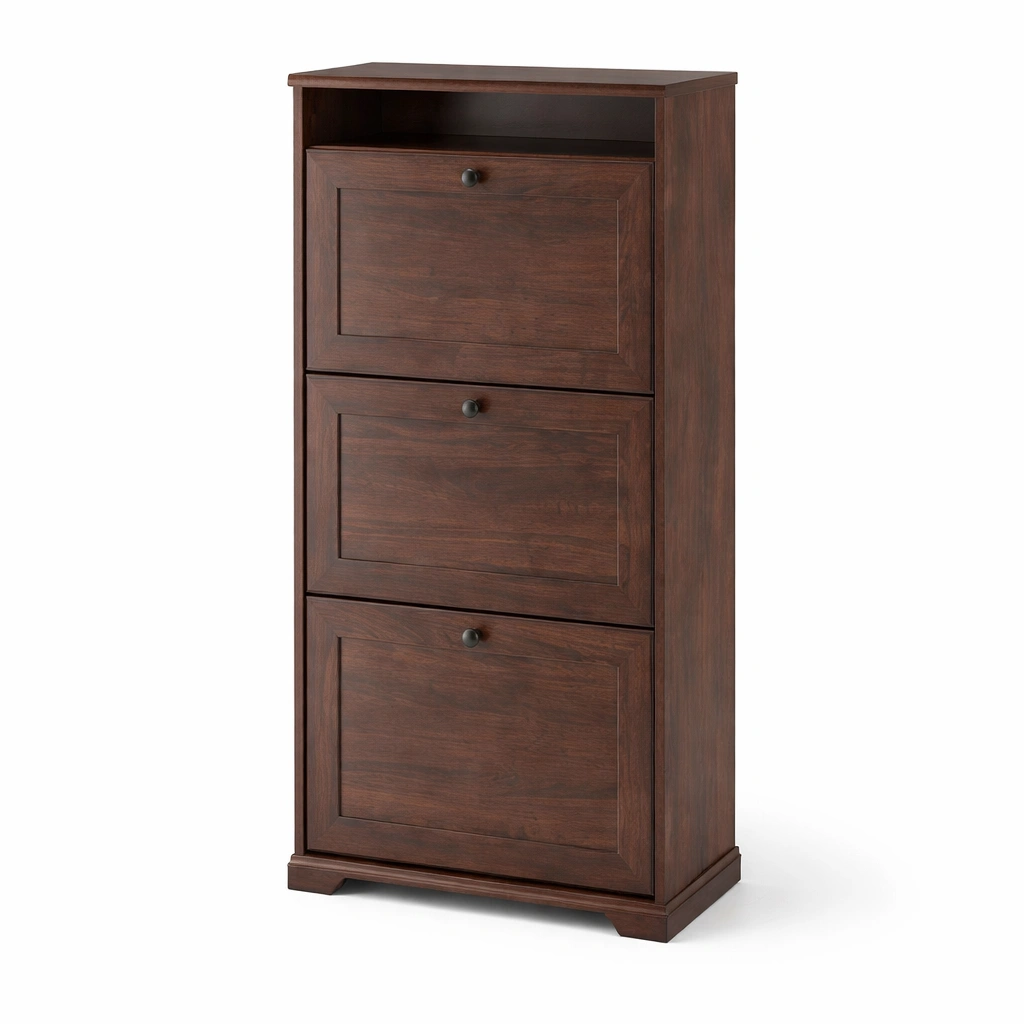 Schuhschrank Hoch mit drei Faecher-srivora