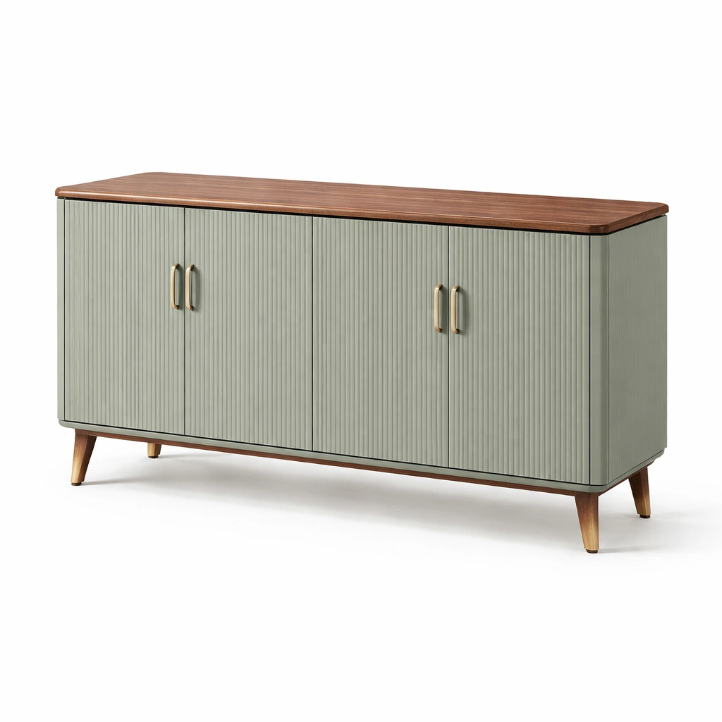 Sideboard Lang Holz mit Tueren-srivora