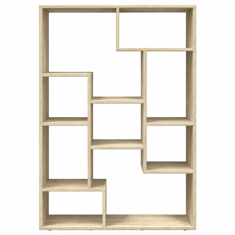 Libreria in Rovere Sonoma 72x20x120 cm con Ripiani Multipli