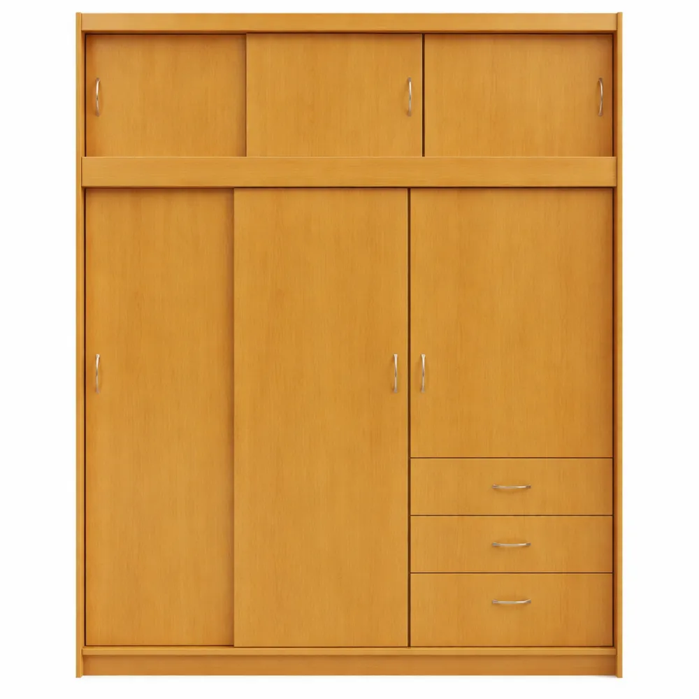 Guardaroba in legno di faggio con ante scorrevoli