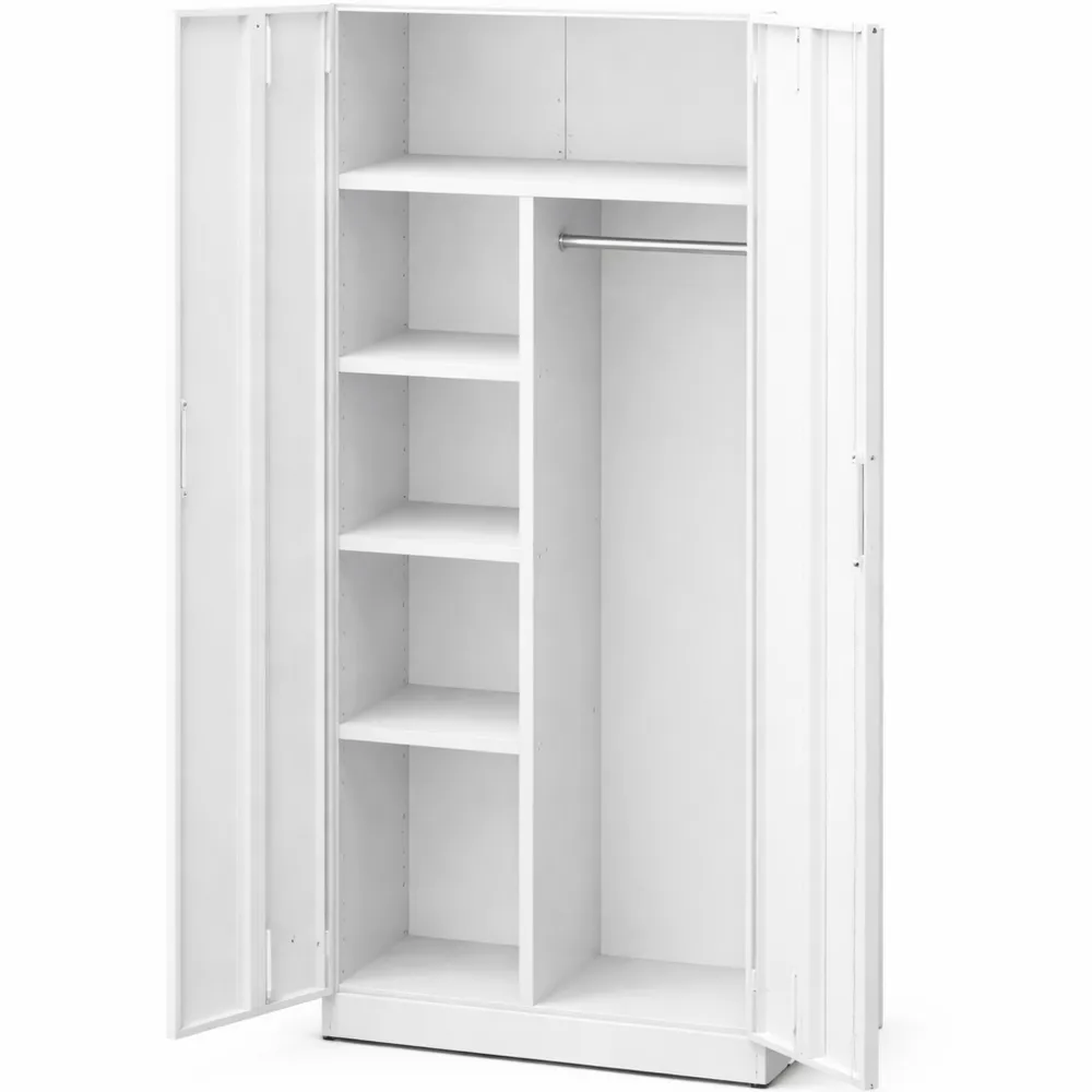 Armadio multifunzione con ventilazione e chiusura magnetica, ideale per aspirapolvere e prodotti per la pulizia, 70 x 30 x 165 cm