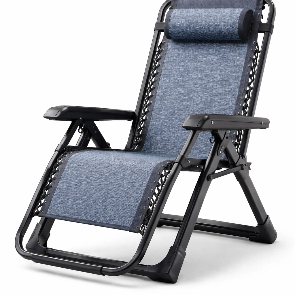Poltrona da esterno reclinabile pieghevole moderna-nerlano