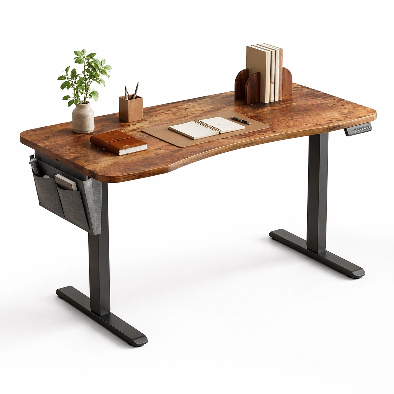 Scrivania ergonomica regolabile con struttura moderna-nerlano