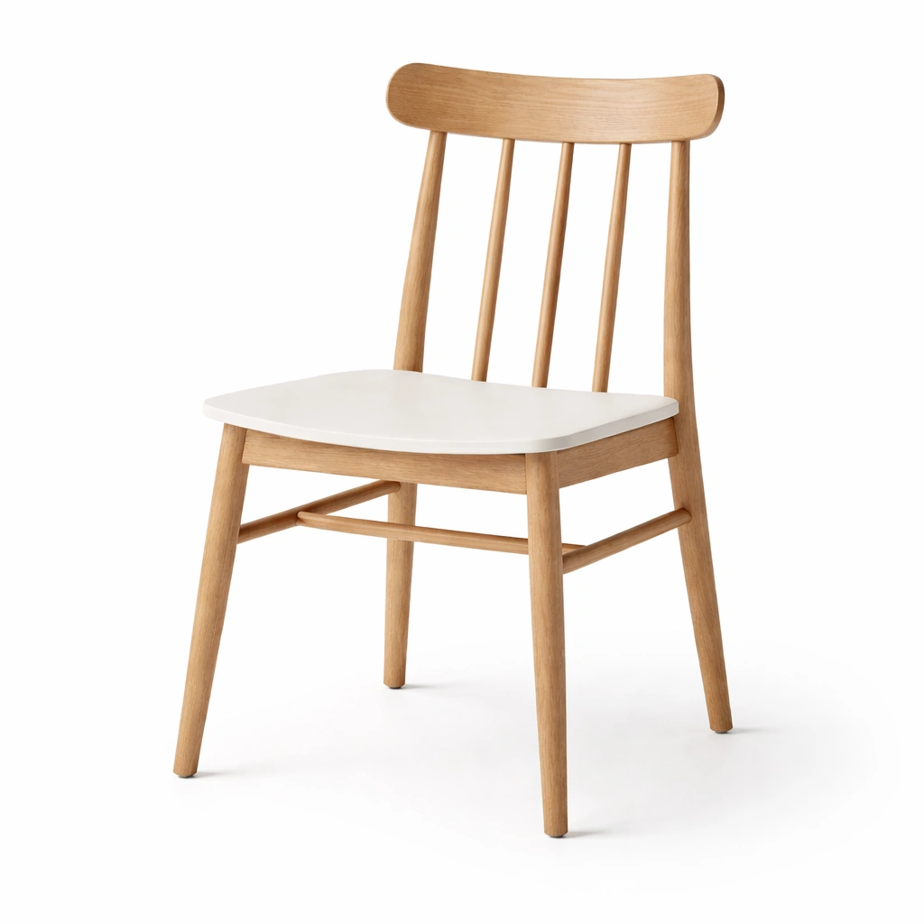 Esszimmerstuhl holz weiß mdf sitzfläche-NESTRENO