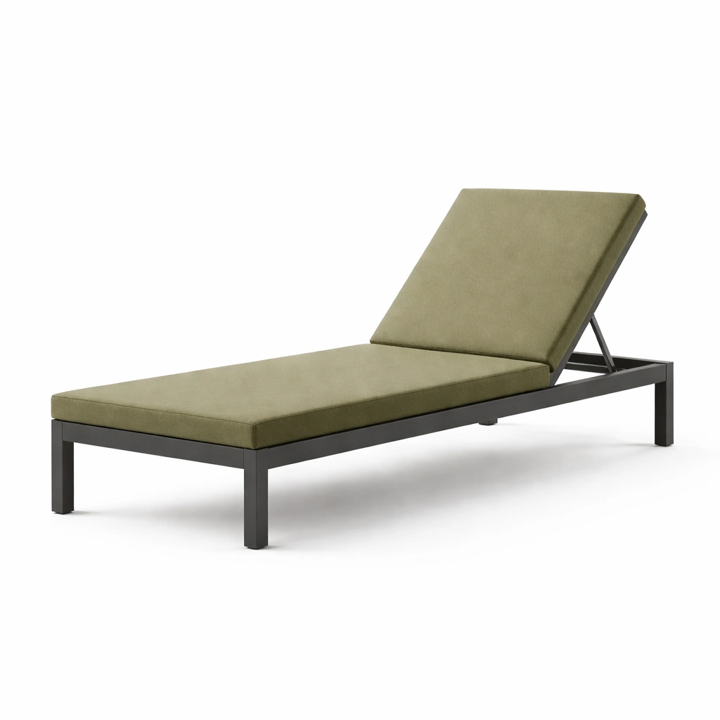 Aluminium liegestuhl olivgrün-NESTRENO