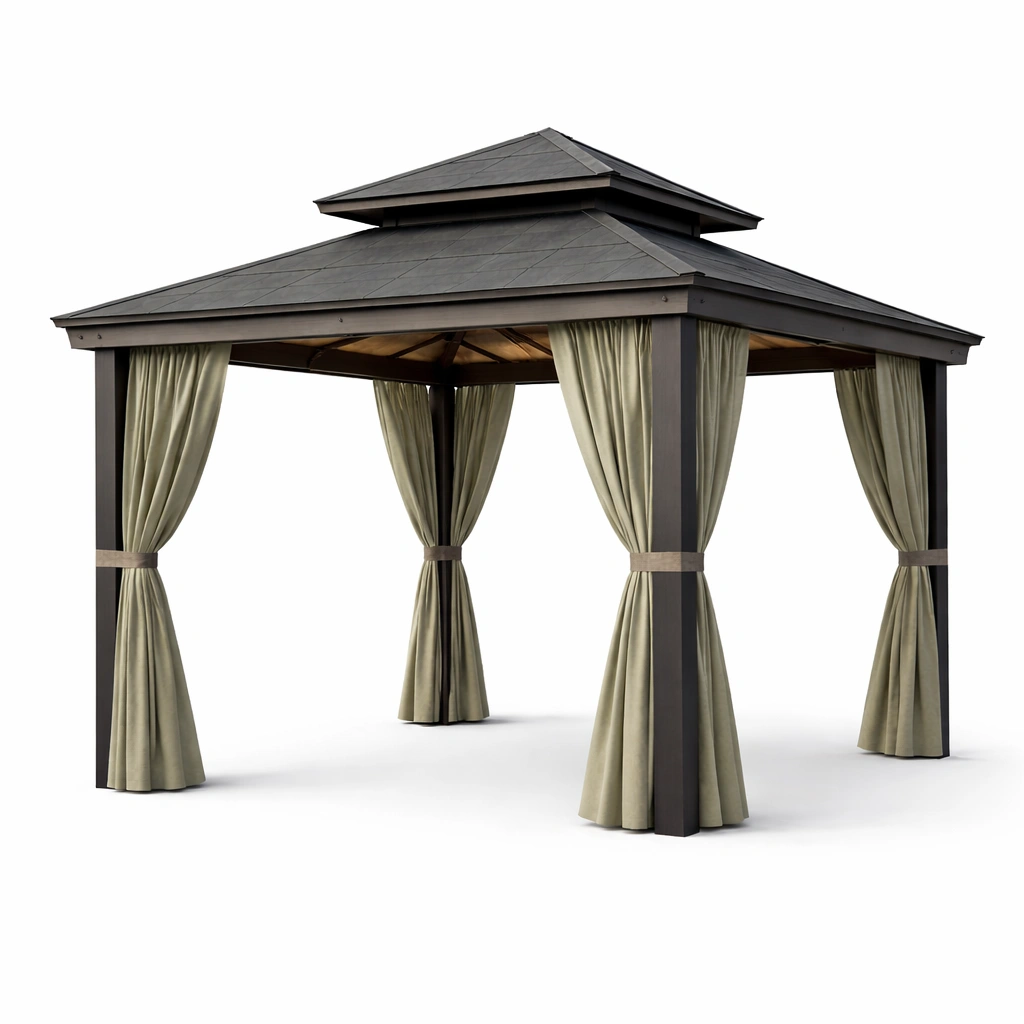 Aluminium mit polyester vorhang pavillon-NESTRENO