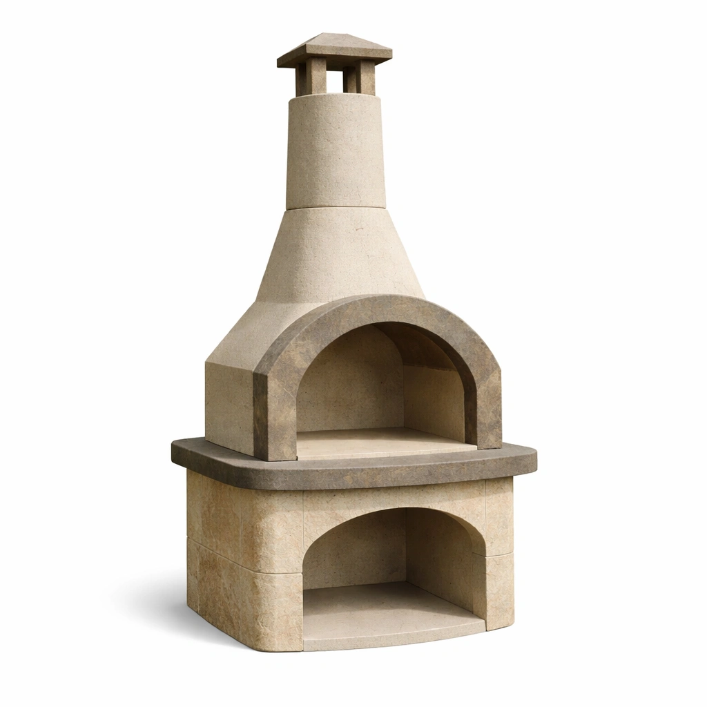 Grill Beton Beige Braun-NESTRENO