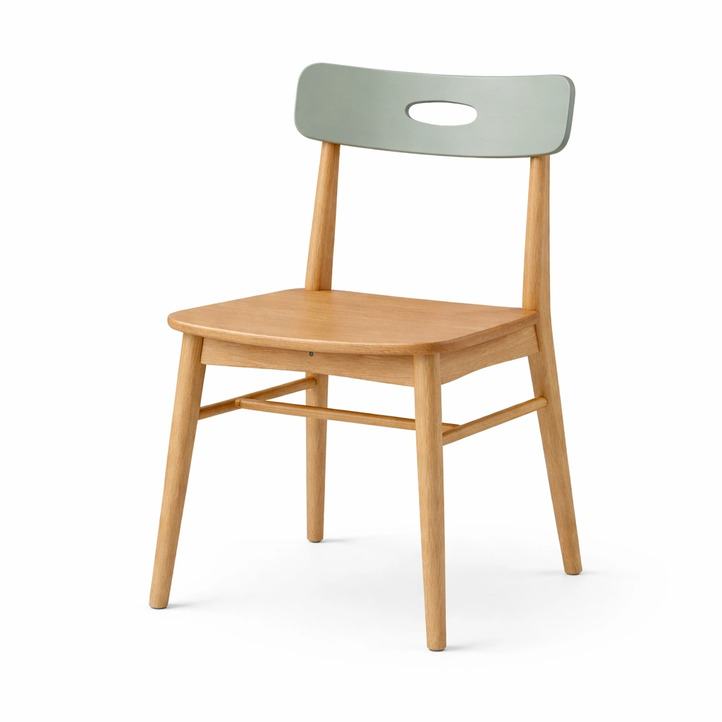 Esszimmerstuhl eichenholz mdf rückenlehne natur grau-LIVIRIO