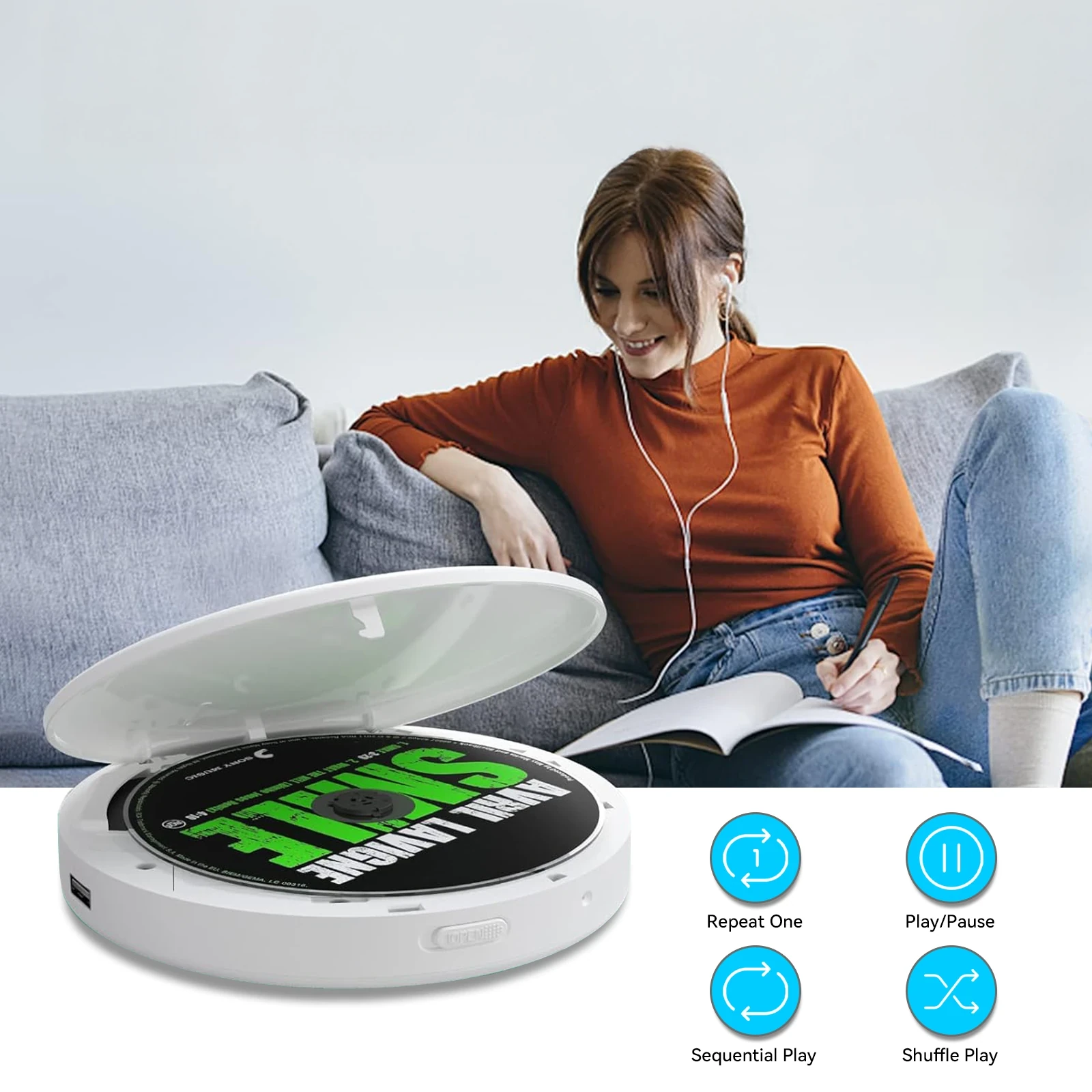 Smileboxy Portable CD Player - Image 1