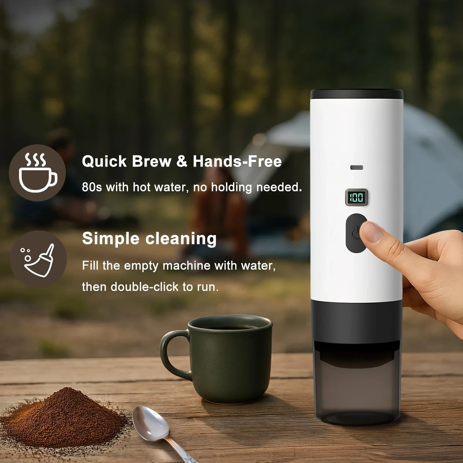 Brivona 3-in-1 Portable Coffee Maker - Image 1