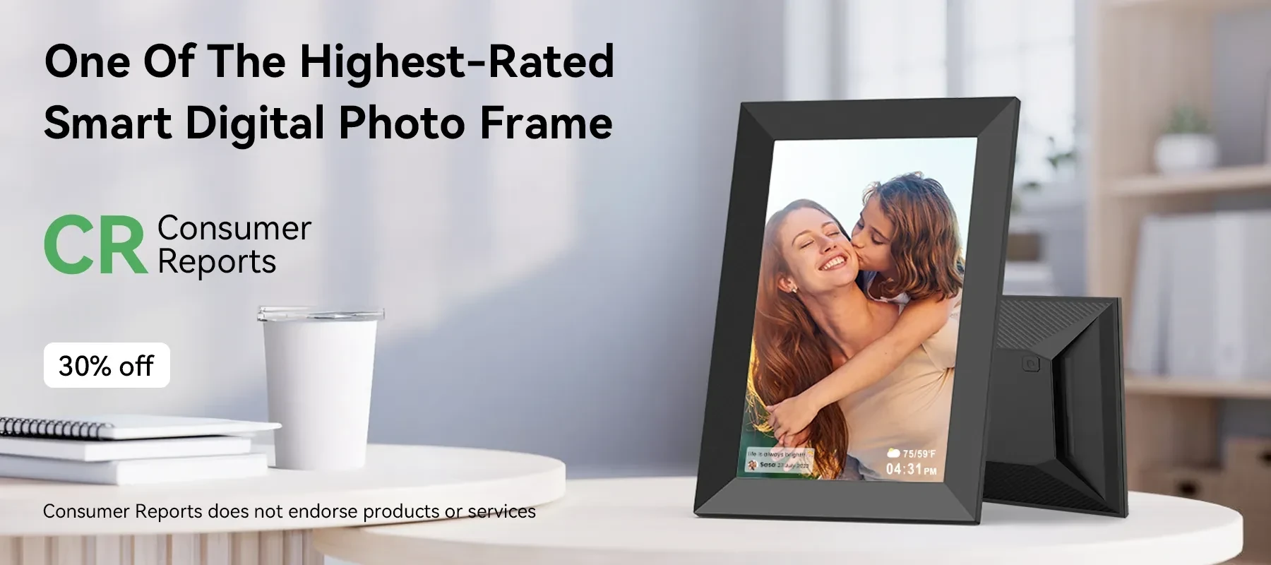 Klarity Smart Digital Photo Frame - Image 1