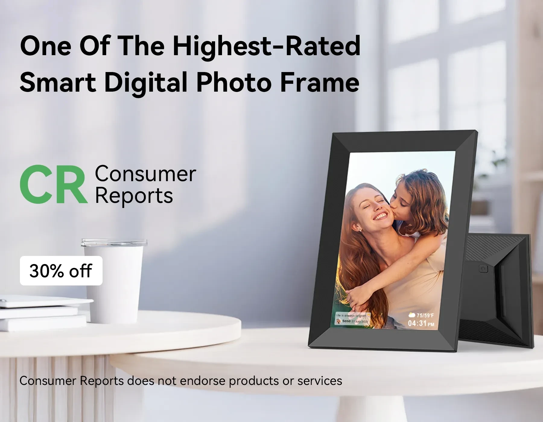 Klarity Smart Digital Photo Frame - Image 2