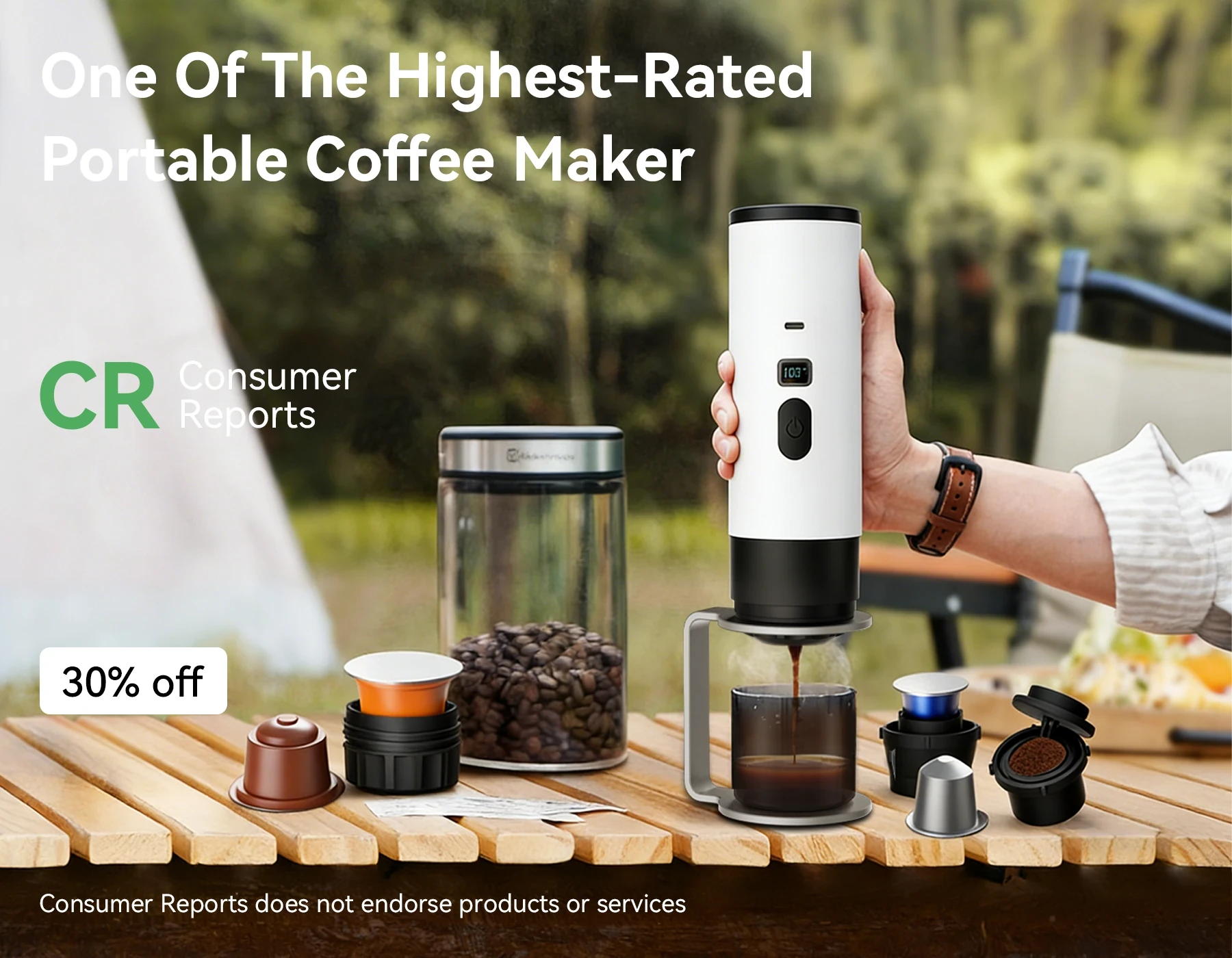 Brivona 3-in-1 Portable Coffee Maker - Image 2