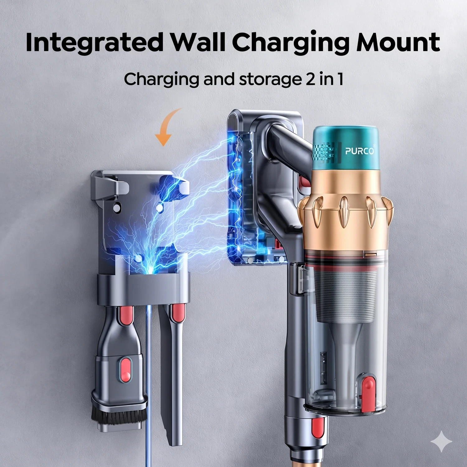 Integrated Wall Charging Mount