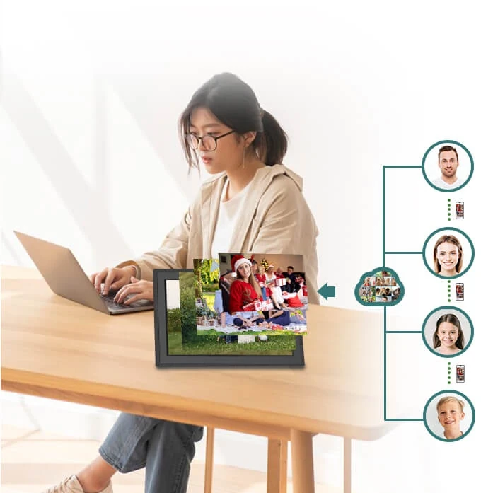 HD IPS Smart Wi-Fi Digital Photo Frame - Image 1