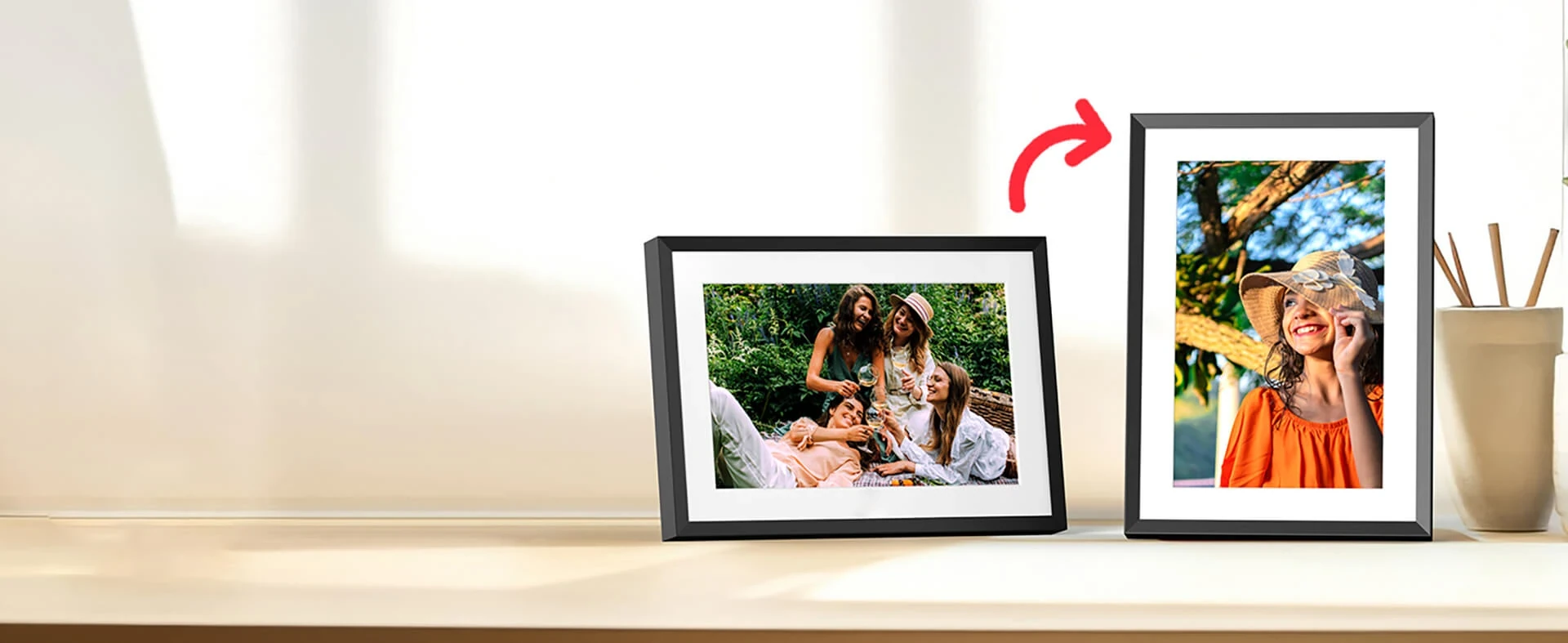 HD IPS Smart Wi-Fi Digital Photo Frame - Image 1