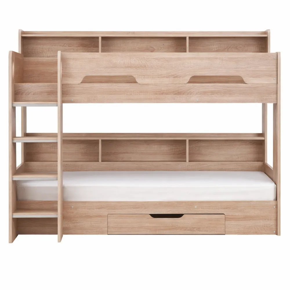 Letto a Castello Moderno in Rovere Sonoma