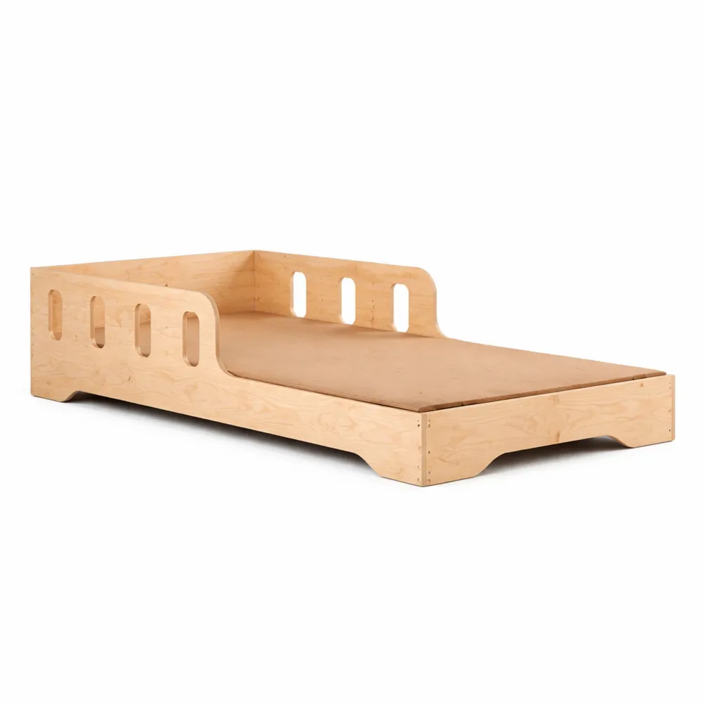 Letto Montessori per Bambini 80x180 in Legno con Sponda Anticaduta