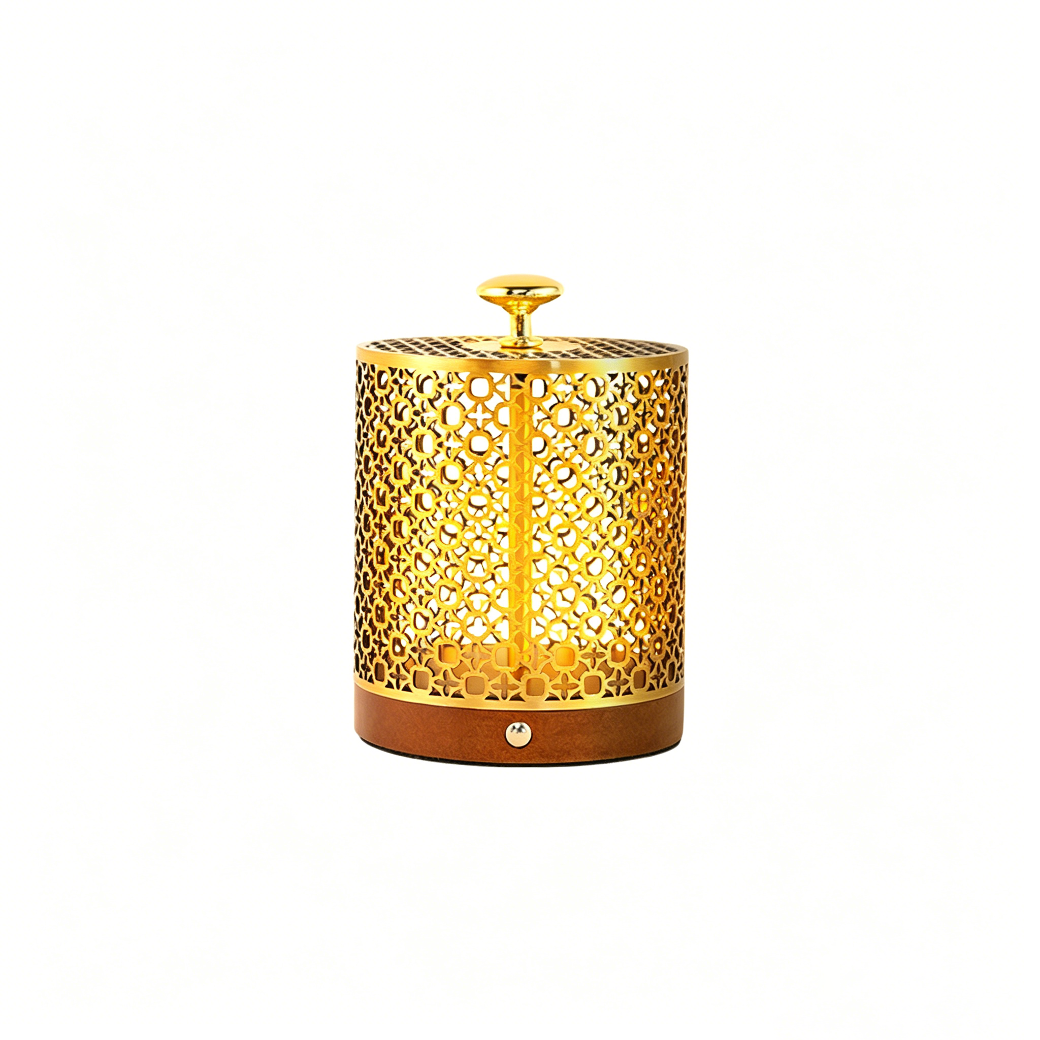 Moonlit Reflection-Exquisite Crystal & Gold Decorative Lamp