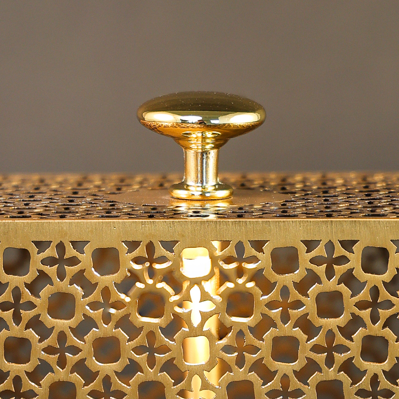 Moonlit Reflection-Exquisite Crystal & Gold Decorative Lamp