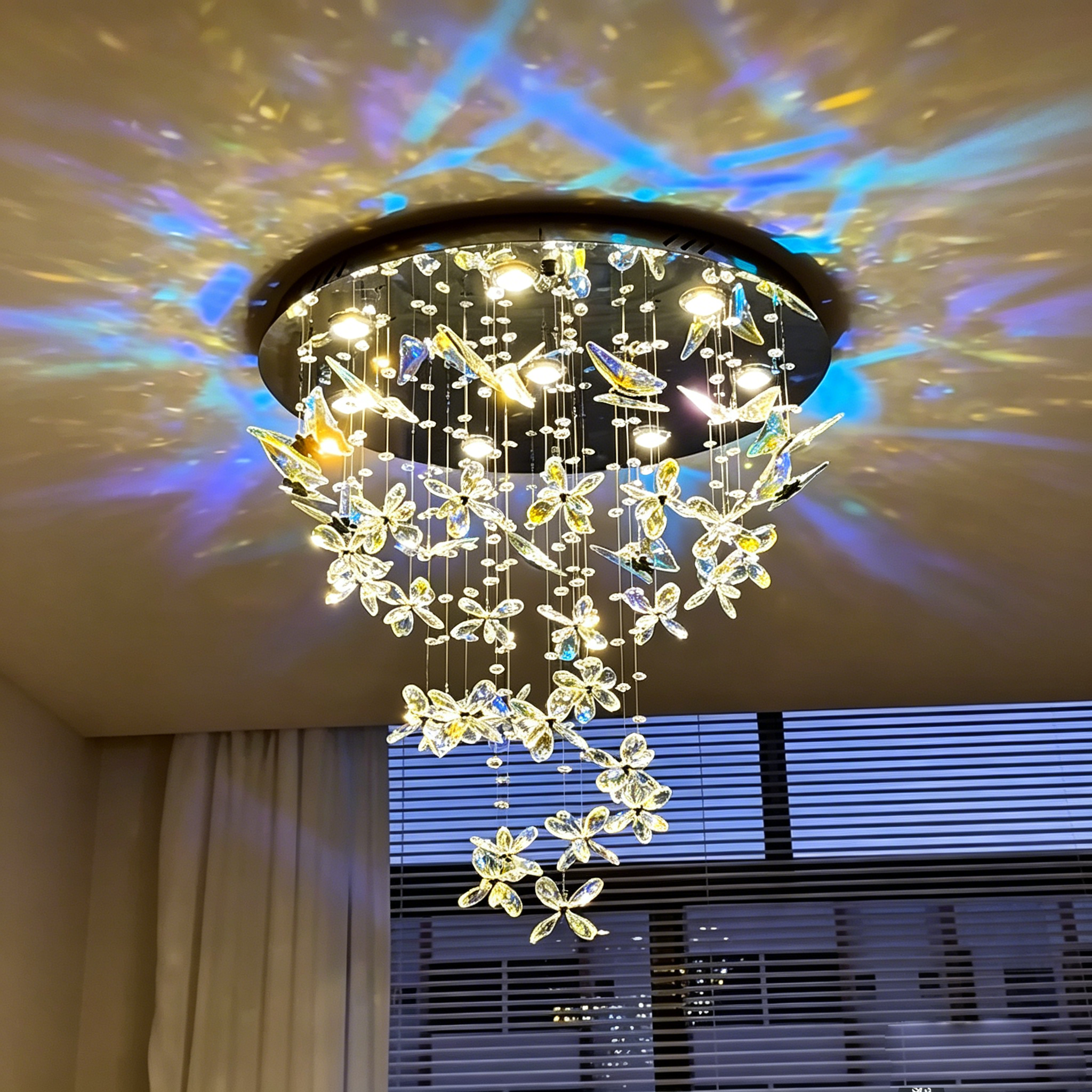 Ethereal Butterfly Crystal Chandelier