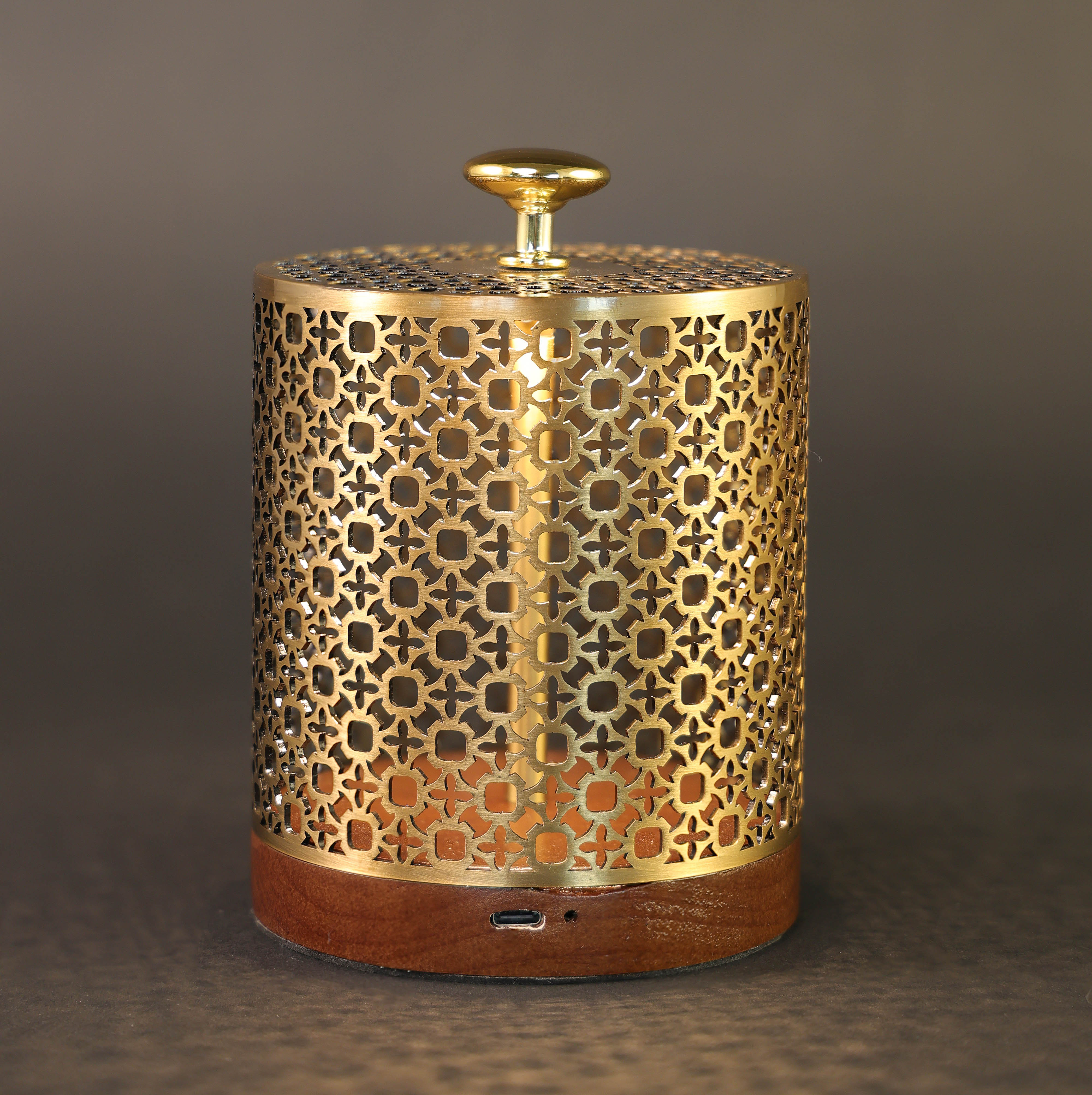 Moonlit Reflection-Exquisite Crystal & Gold Decorative Lamp